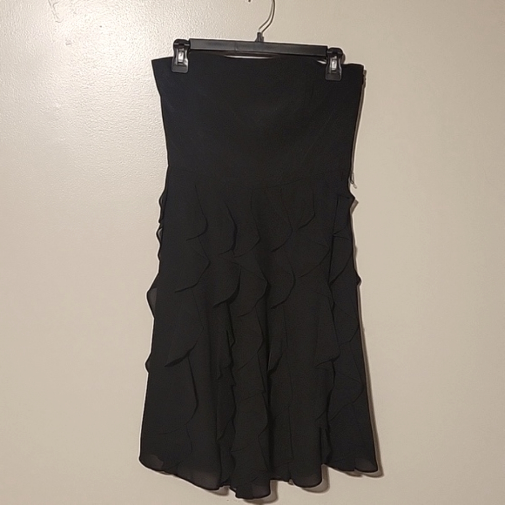 White House Black Market Black Ruffle‎ Dress Womens 4